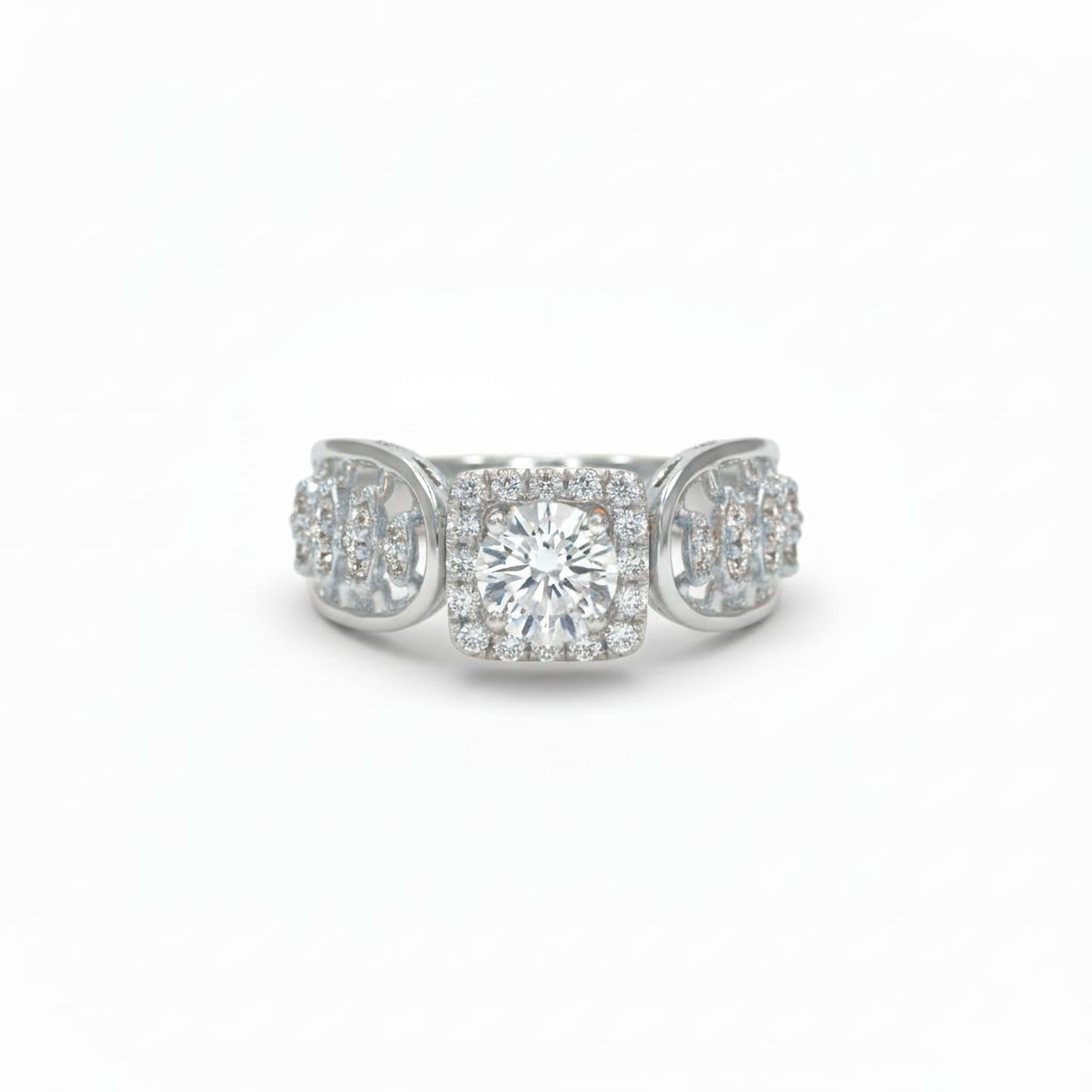 💎 Luxury 1.5 Carat Side Diamond Ring | Sterling Silver | DEF VVS–VS