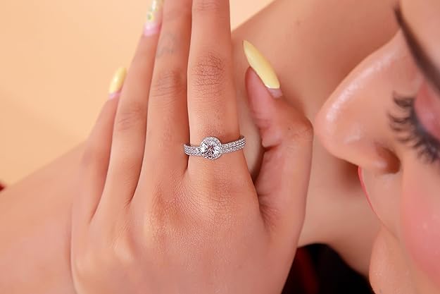 925 Silver Ring | Round & Marquise Shape | Elegant & Timeless Design