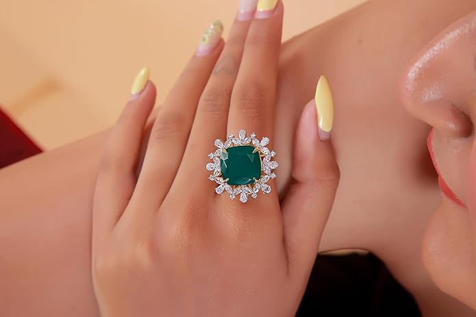 925 Sterling Silver Ring | Round, Marquise & Pear Shape | Elegant & Timeless Design