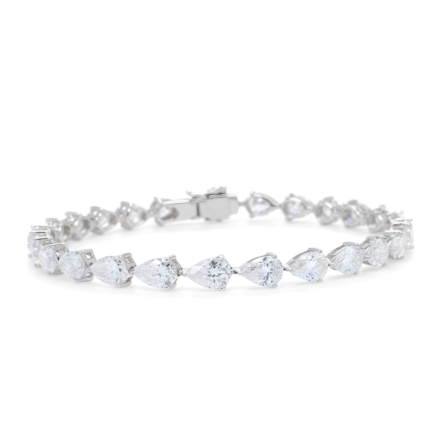 Elegant 925 Silver Bracelet with Diamond π | Timeless Jewelry