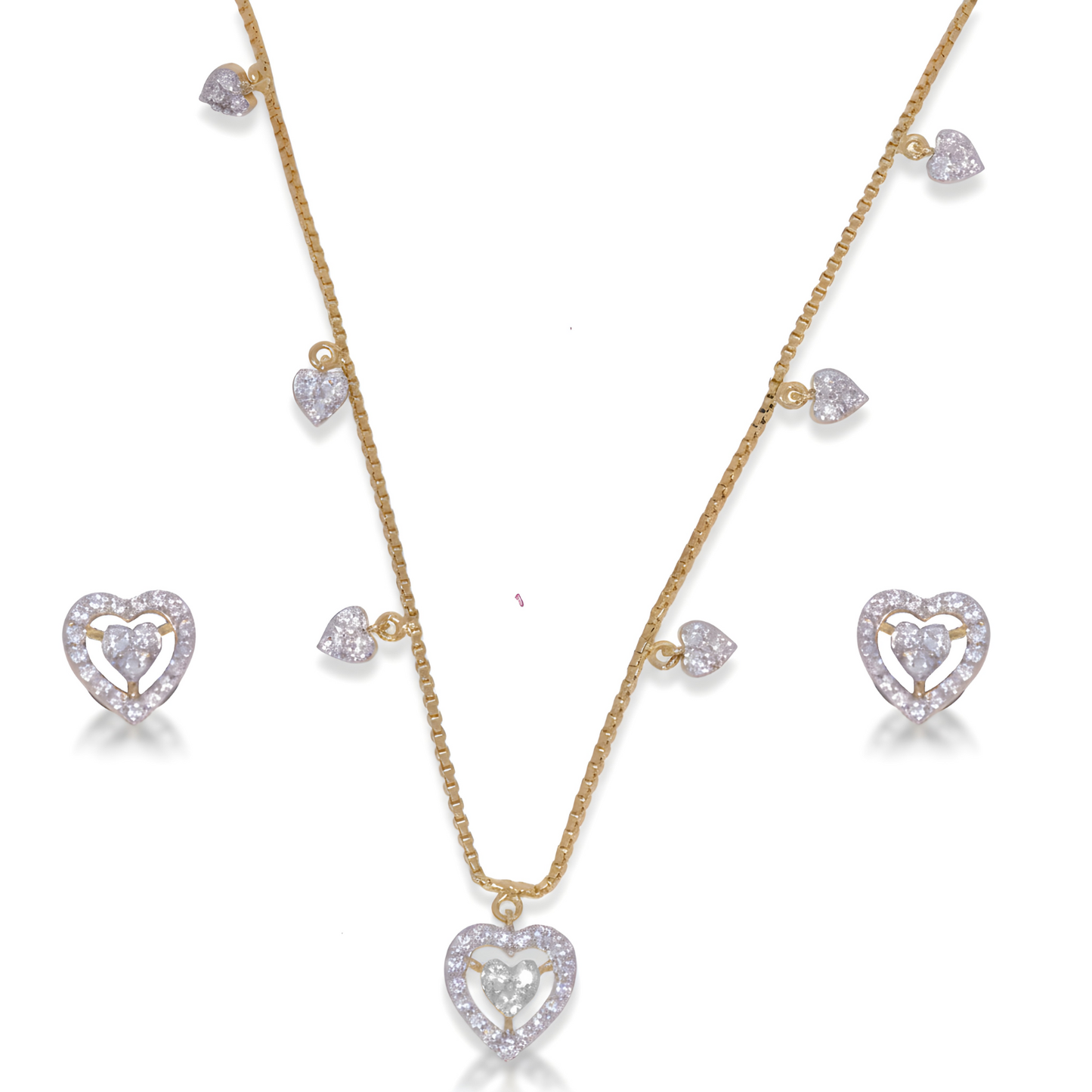 ✨ Sterling Silver Pendant & Earrings Set | 0.75ct DEF/VVS–VS CVD Diamonds | Perfect Gift for Women