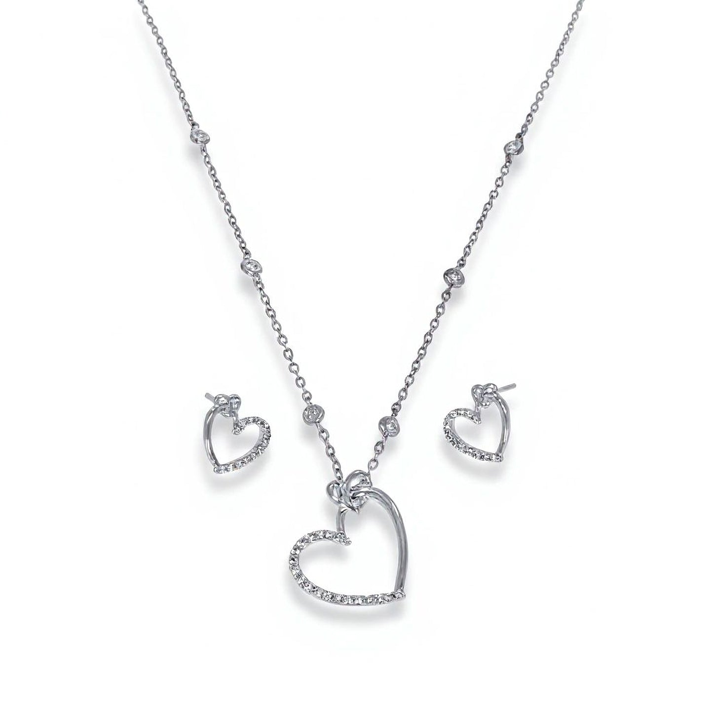 💎 Premium 0.52 Ct Diamond Jewelry Set | Sterling Silver | DEF VVS–VS