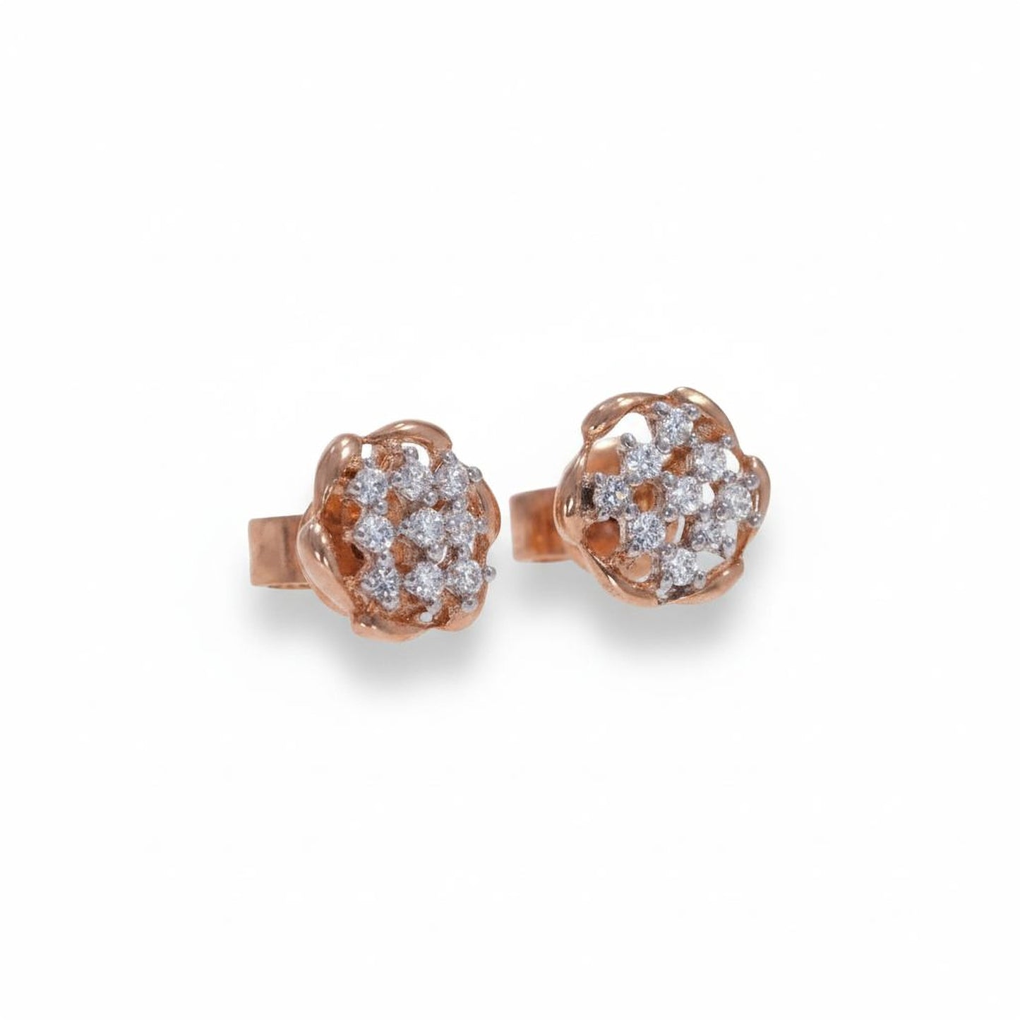 π 925 Silver Natural Diamond Earrings | Perfect for Gifting & Daily Elegance