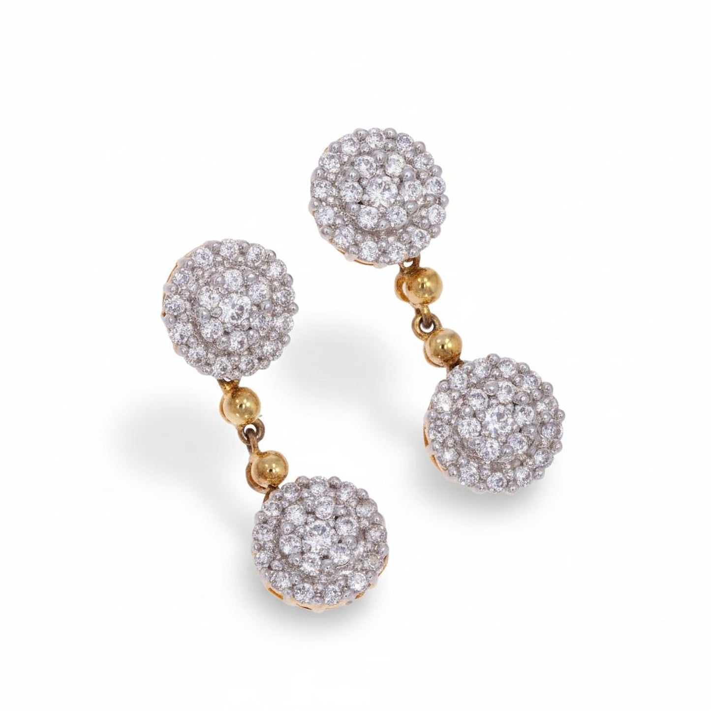 💎 Stylish Sterling Silver Earrings | Radiant Moissanite & CZ Sparkle | Lightweight & Elegant