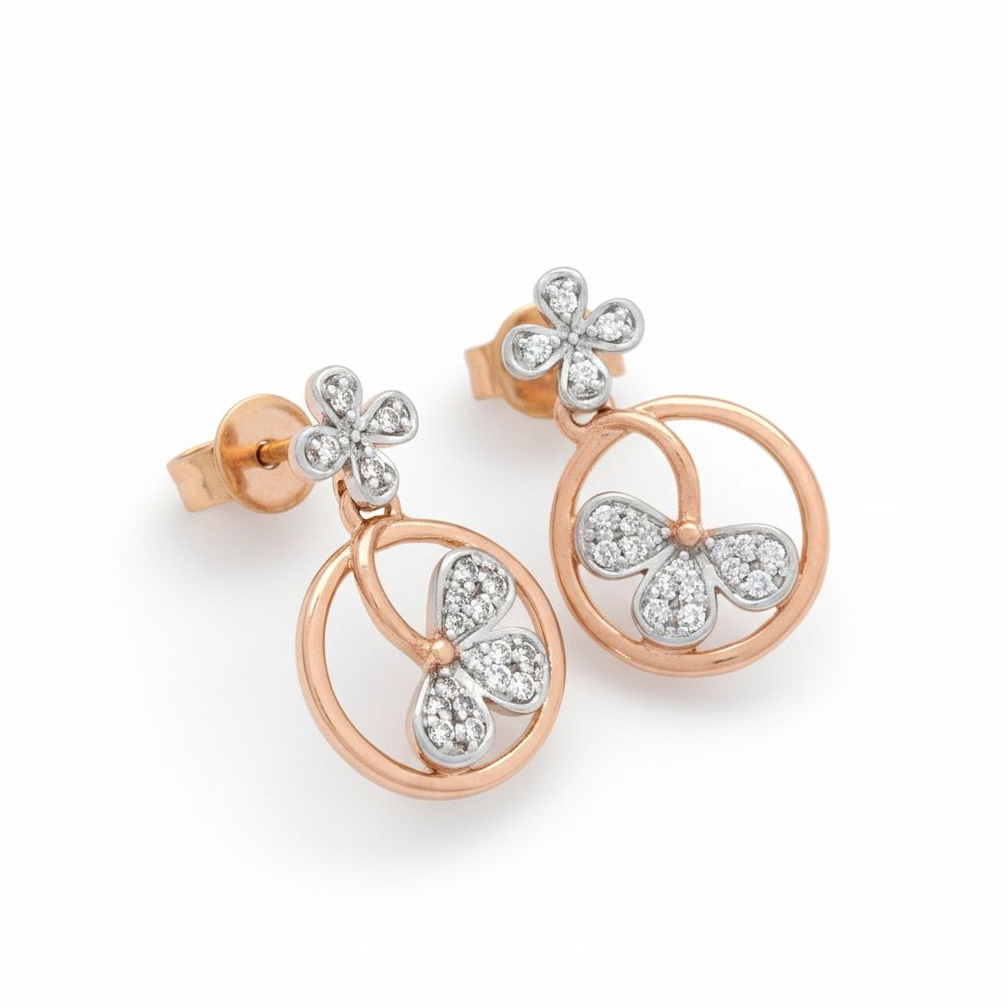 💎 Stylish Silver Earrings | Brilliant 0.38ct Lab-Grown Moissanite & 38 CZ Stones | Luxury Women’s Jewelry