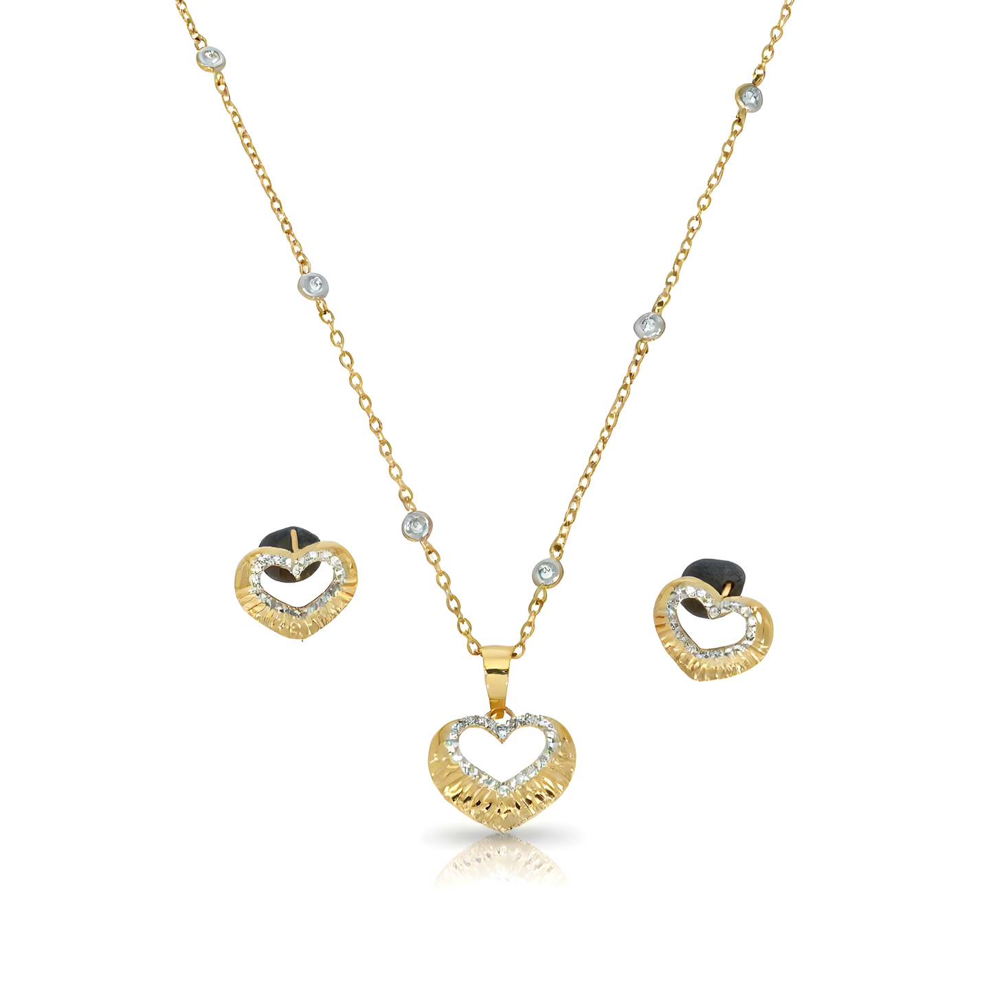 Moissanite Pendant Set with Premium CVD DEF VVS–VS Stones