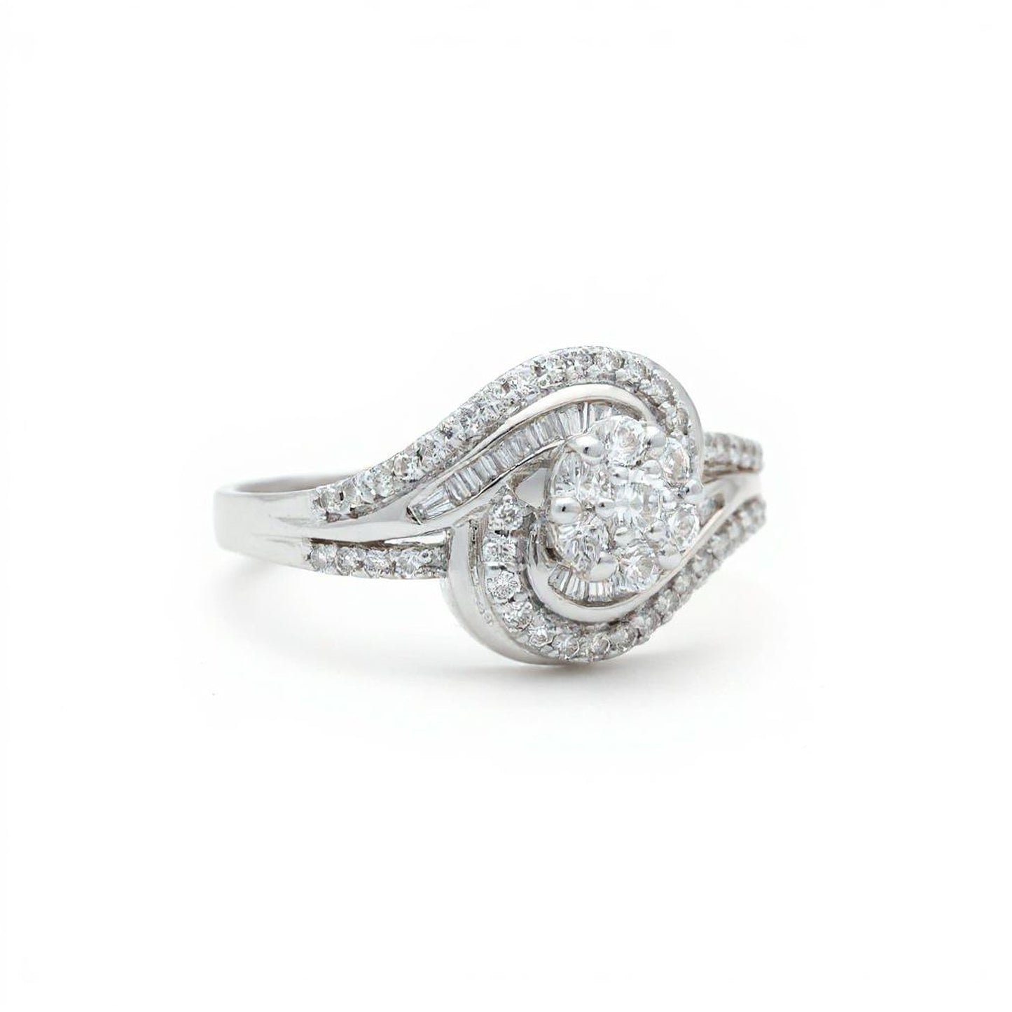 π Elegant 925 Sterling Silver Diamond Ring | Timeless Sparkle & Luxury for Women