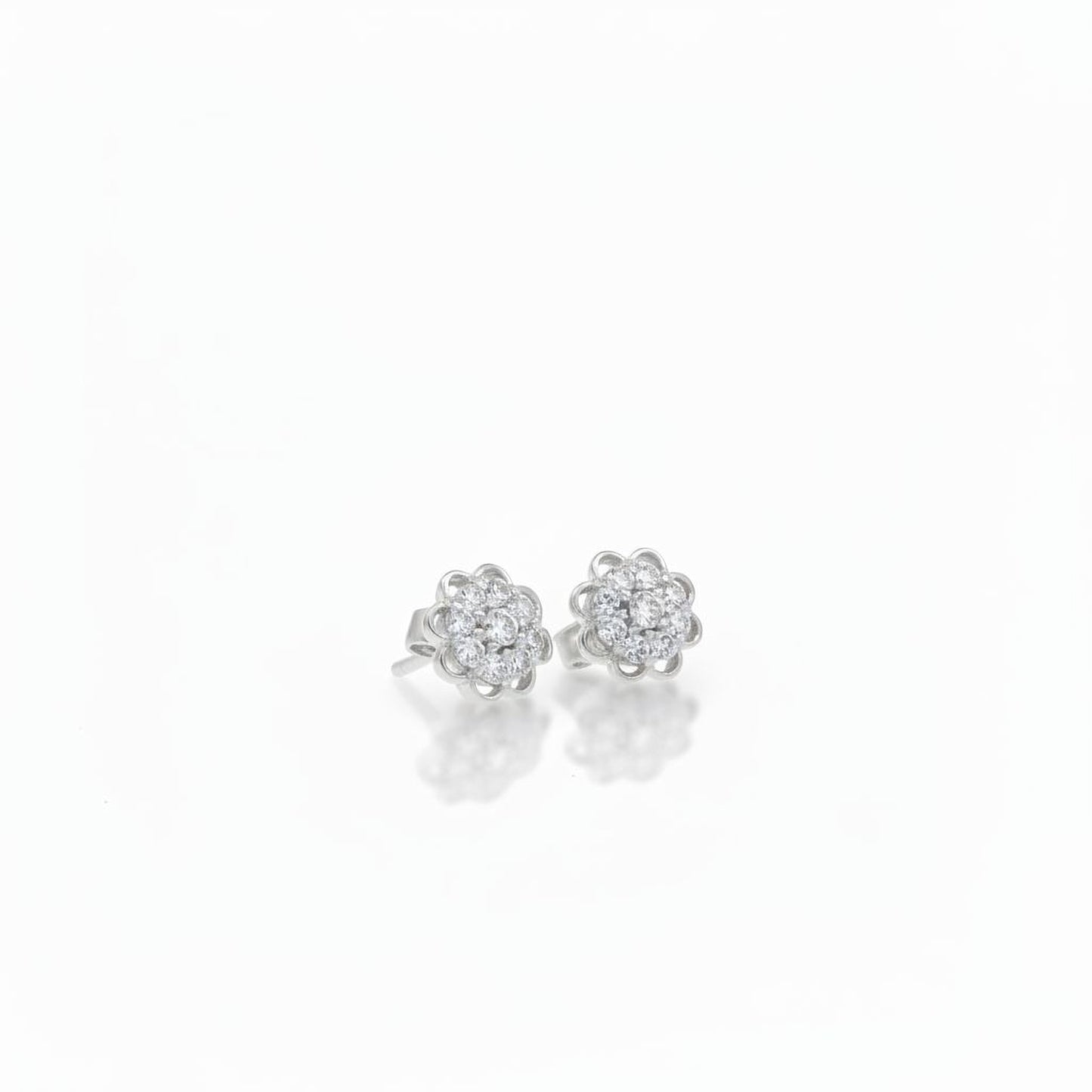 Stylish 925 Sterling Silver Earrings | Brilliant Moissanite-Inspired Shine | Elegant Jewelry for Any Occasion