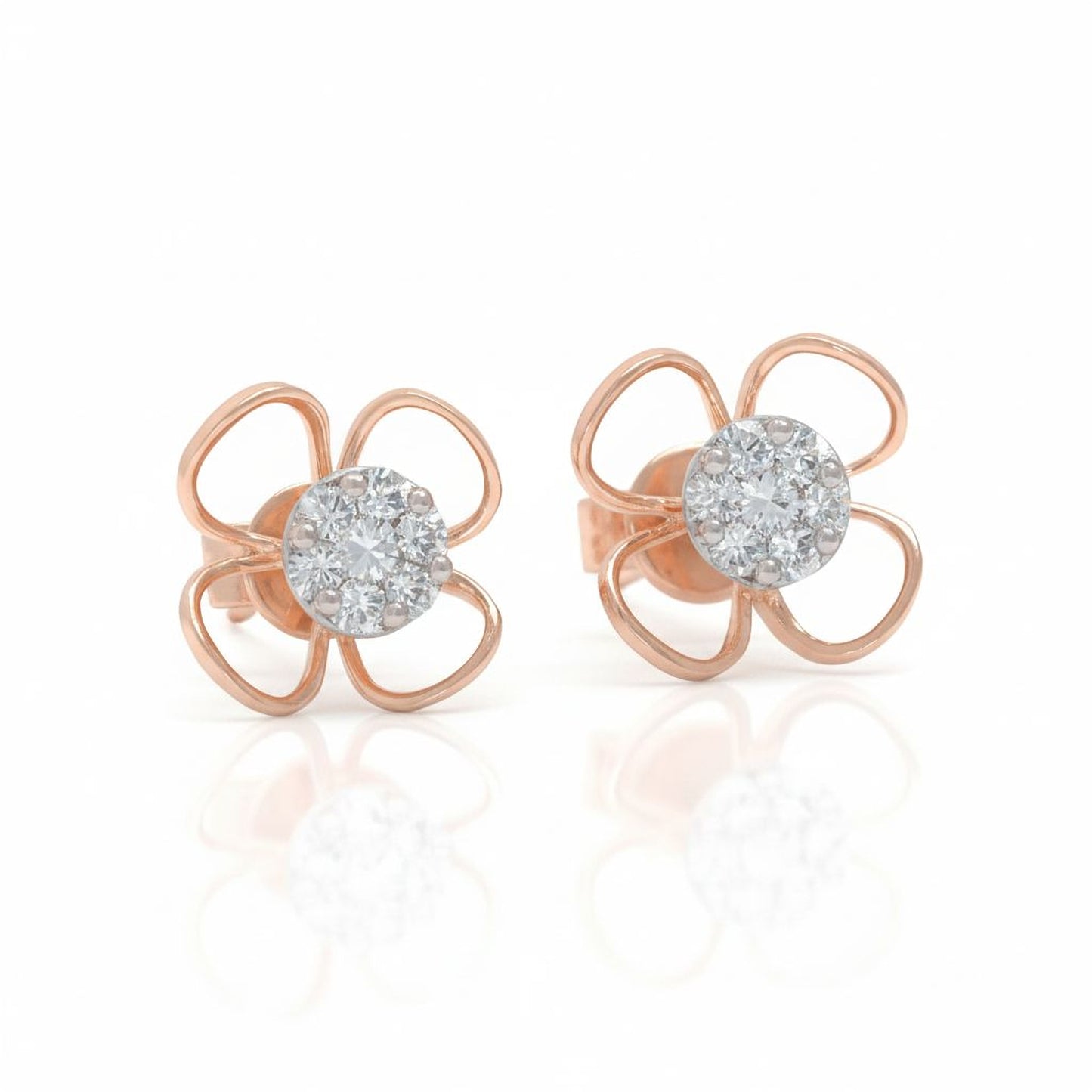 π Stylish Sterling Silver Earrings | Brilliant Moissanite-Inspired Shine | Perfect for Any Occasion