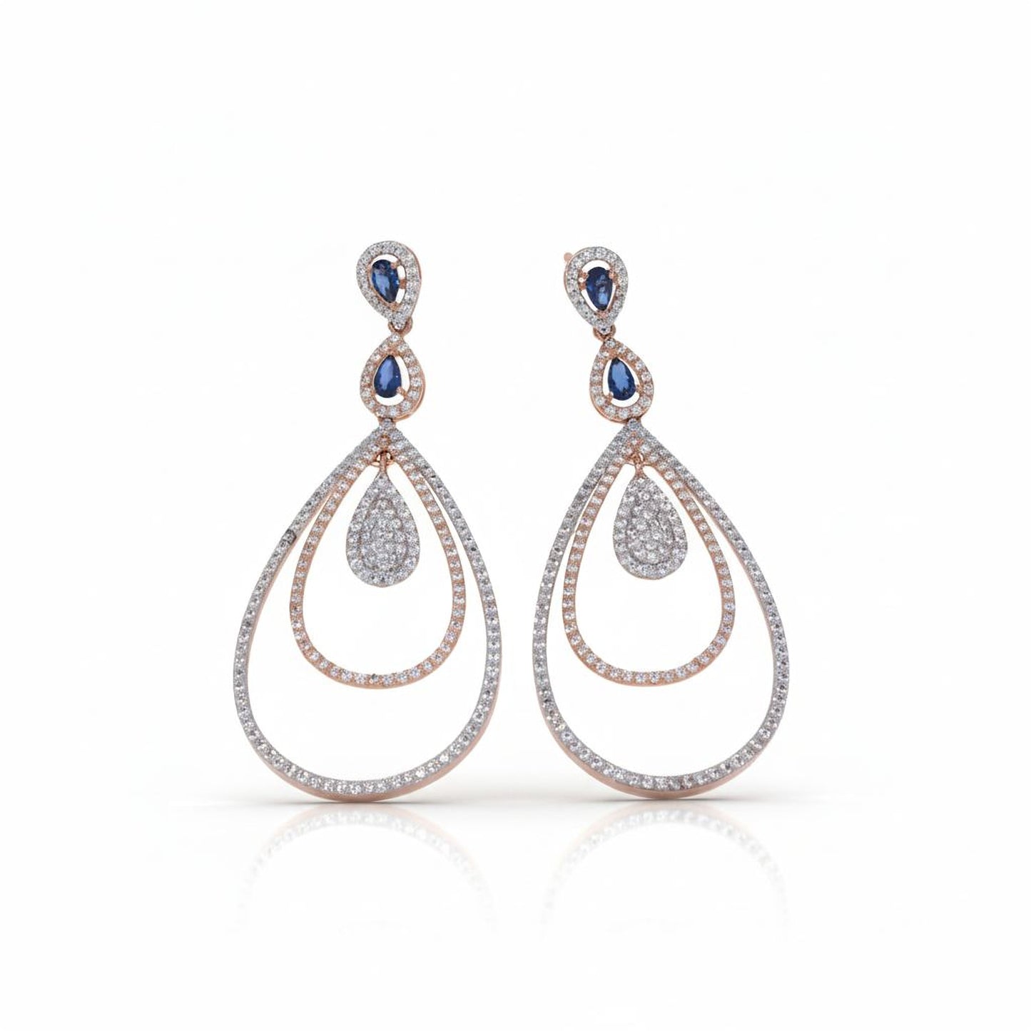 💎 Luxury 4 Carat Side Diamond Earrings | 925 Silver | DEF VVS–VS