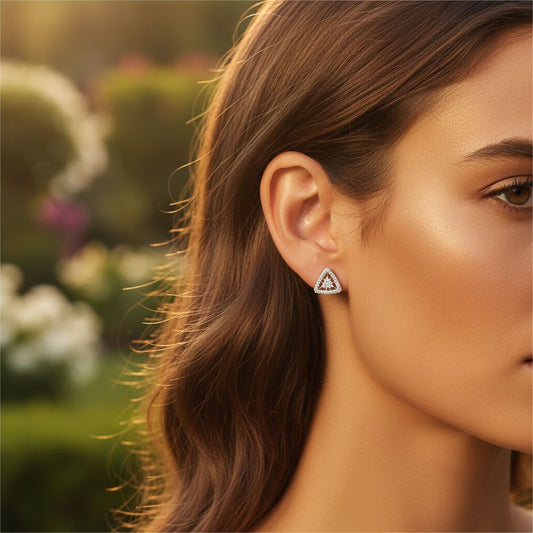 💎 Stylish Sterling Silver Earrings | Brilliant Moissanite-Inspired Shine | Comfortable & Hypoallergenic