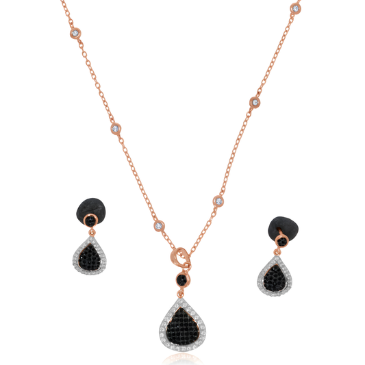 ✨ 925 Silver Pendant & Earrings Set with 0.24ct CVD DEF Diamonds | Delicate Sterling Jewelry Gift for Women