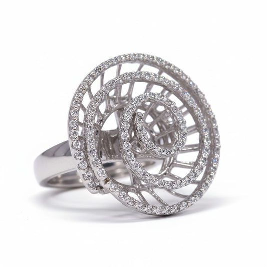 925 Sterling Silver Ring with 1.16 Ct Side Diamonds | DEF Color, VVS–VS Clarity | Elegant Women’s Jewelry