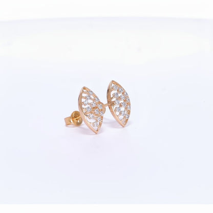 Women’s Elegant Silver Earrings with 0.48ct Lab Moissanite & CZ Sparkle