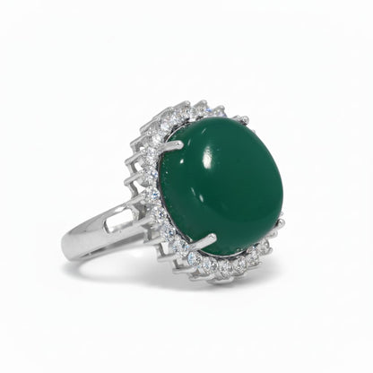 ✨ Premium 925 Silver Ring with 0.72 Ct Side Diamonds | DEF VVS–VS Quality