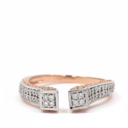 ✨ Premium 925 Silver Ring with 0.60 Ct Side Diamonds | DEF VVS–VS Quality