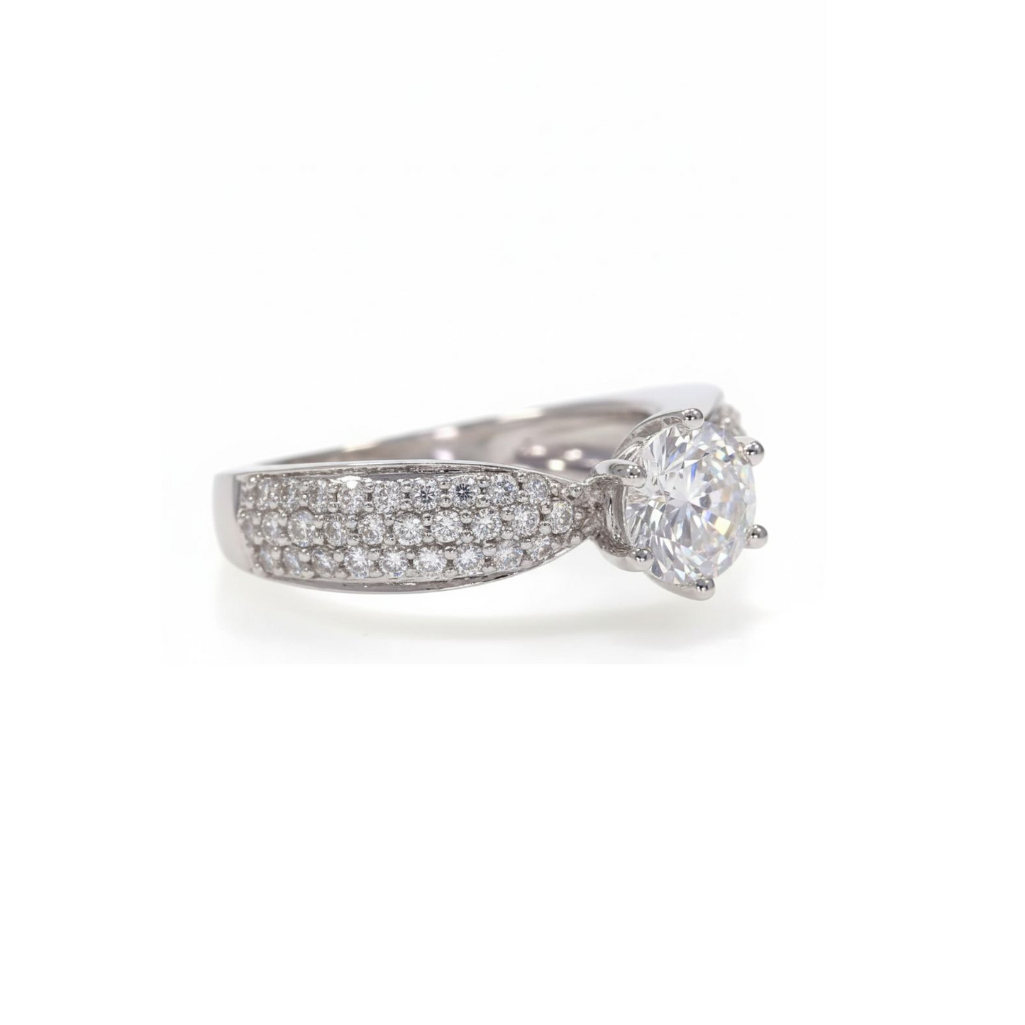 💎 925 Sterling Silver Ring | Brilliant 2ct Diamond Shine