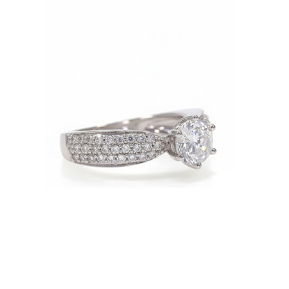 💎 925 Sterling Silver Ring | Brilliant 2ct Diamond Shine