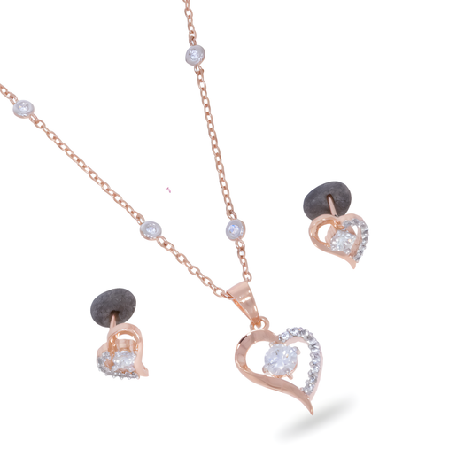 💎 Premium Glow Moissanite Diamond Pendant Set | DEF VVS–VS | 14K White Gold