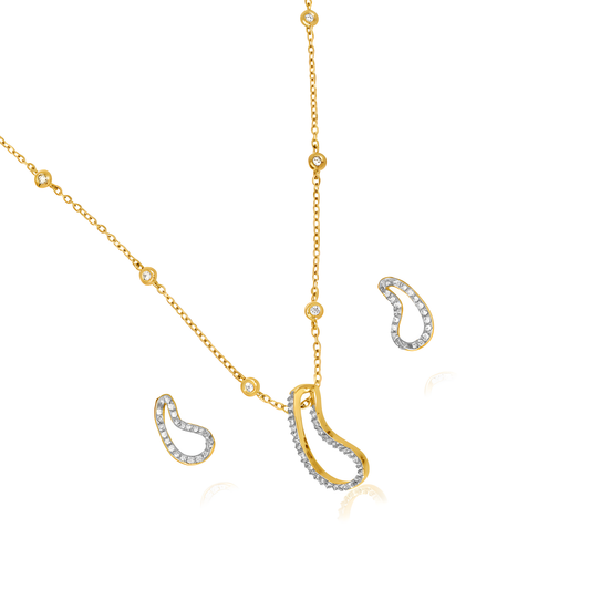 💎 Elegant 0.70 Ct Side Diamond Jewelry Set | 925 Silver | DEF VVS–VS