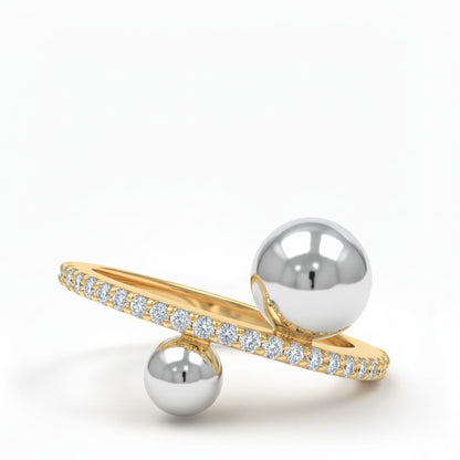 ✨ Stylish 925 Sterling Silver Side Diamond Ring | Premium Shine