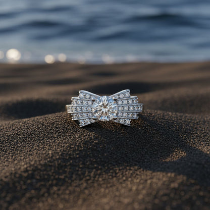 ✨ Premium 925 Silver Diamond Ring | 1.51 Ct Side Diamonds | DEF VVS–VS Quality