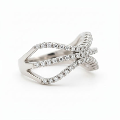 💎 Stylish 925 Silver Diamond Ring | Radiant 0.7 Ct DEF VVS–VS Sparkle