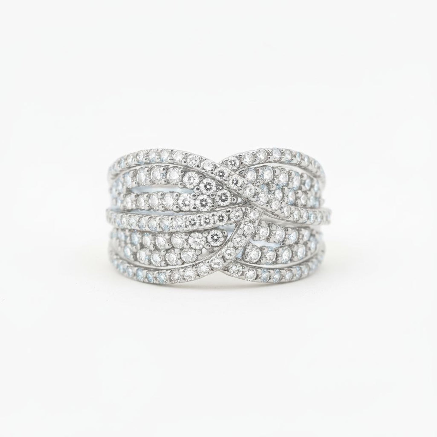 ✨ Premium 925 Silver Diamond Ring | 2 Ct Side Diamonds | High-Clarity DEF VVS–VS