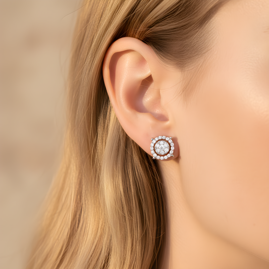 💎 Premium 0.36 Ct Diamond Earrings | 925 Silver | High-Grade DEF VVS–VS