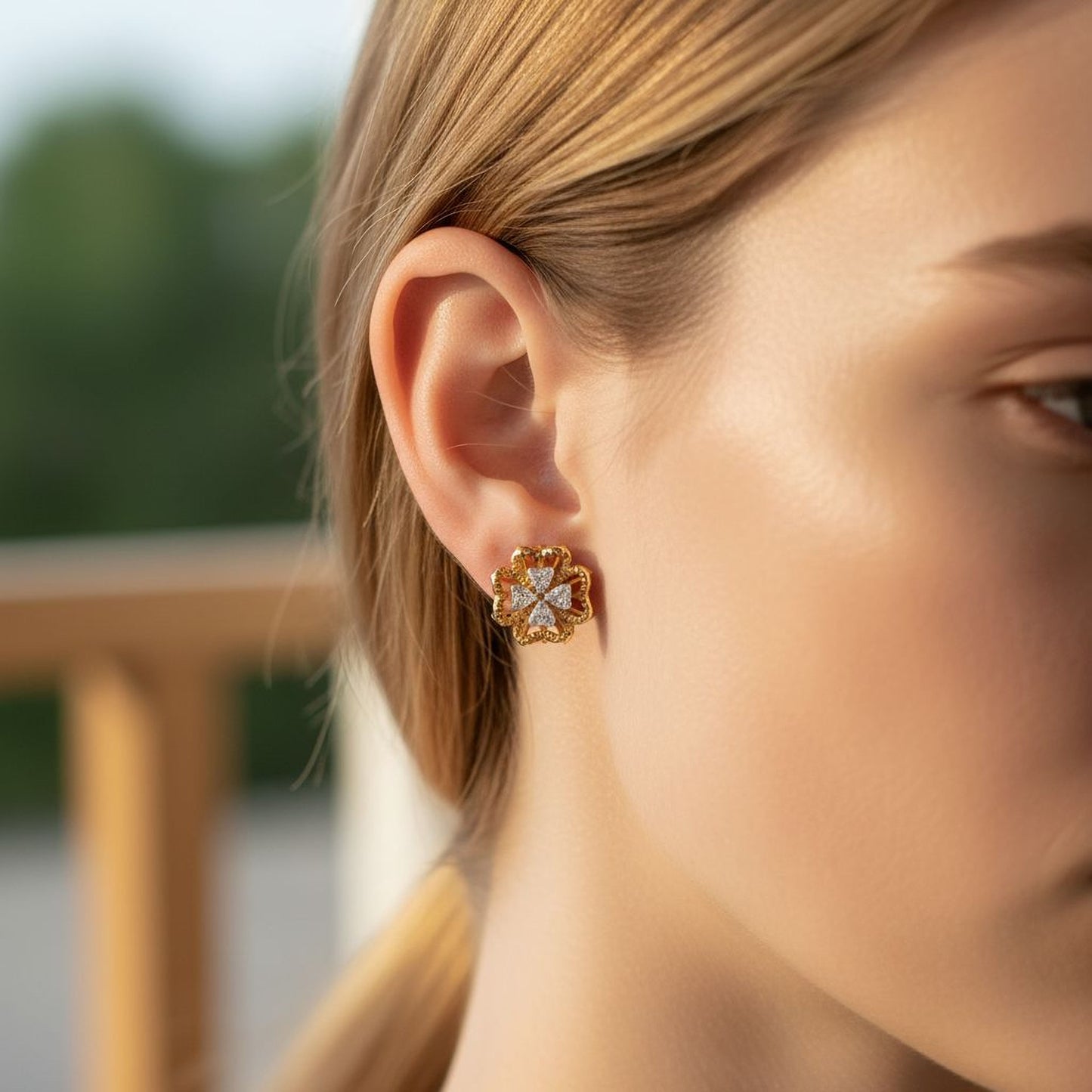 Elegant 925 Silver Earrings with Diamond💎 Sparkle Classic Women’s Jewelry, Timeless Design, Ideal for Gifts, Daily Wear & Special Events