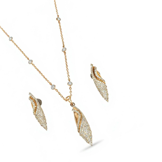 ✨ 925 Silver Pendant & Earrings Set with 2.9ct CVD DEF Diamonds | Luxury Sterling Silver Jewelry Gift for Women