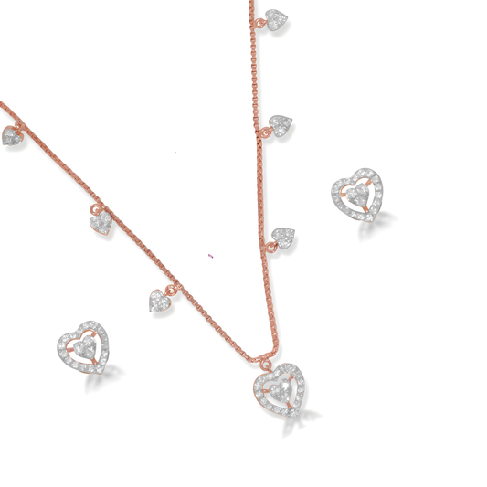 ✨ Sterling Silver Pendant & Earrings Set | 0.75ct DEF/VVS–VS CVD Diamonds | Perfect Gift for Women