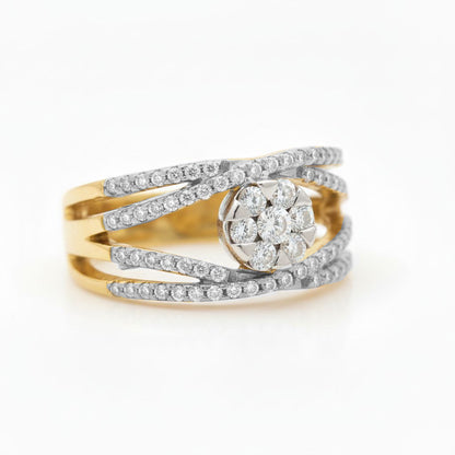 💎 Premium 0.8 Ct Side-Diamond Women’s Ring | 925 Silver | DEF VVS–VS