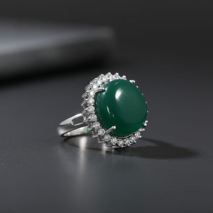 ✨ Premium 925 Silver Ring with 0.72 Ct Side Diamonds | DEF VVS–VS Quality