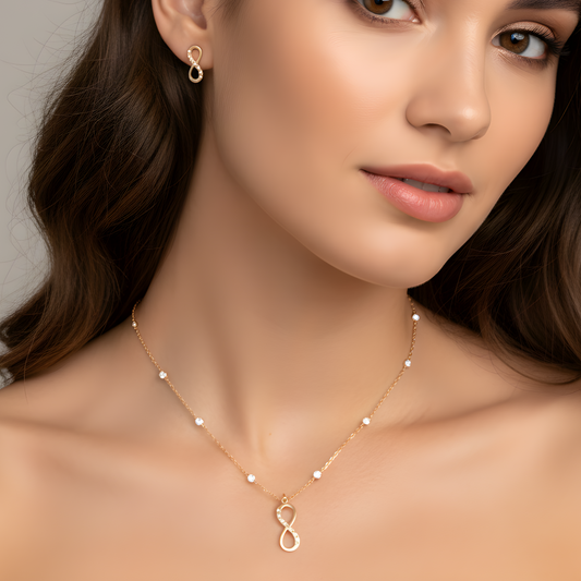 Premium Moissanite Pendant Set | 14k White Gold | Sparkle Design