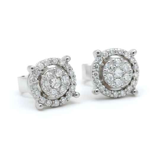 💎 Premium 0.36 Ct Diamond Earrings | 925 Silver | High-Grade DEF VVS–VS