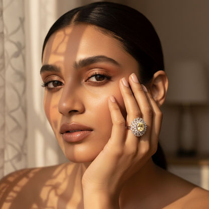 💎 Premium 0.8 Ct Side Diamond Ring | 925 Silver | DEF VVS–VS Quality