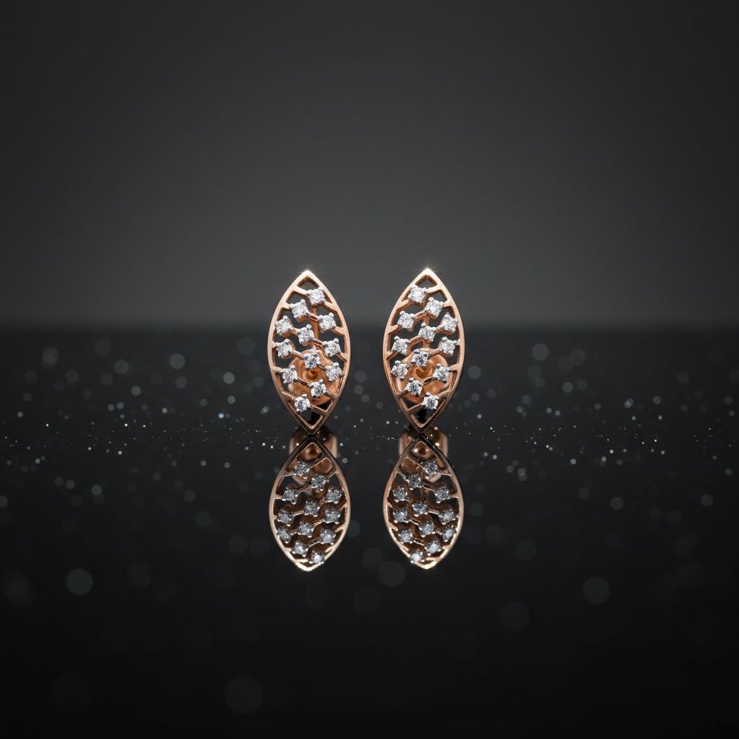 Women’s Elegant Silver Earrings with 0.48ct Lab Moissanite & CZ Sparkle