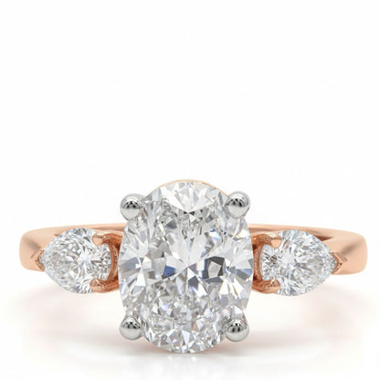 ✨ Premium 925 Silver Diamond Ring | 3.5 Ct Side Diamonds | DEF VVS–VS Quality