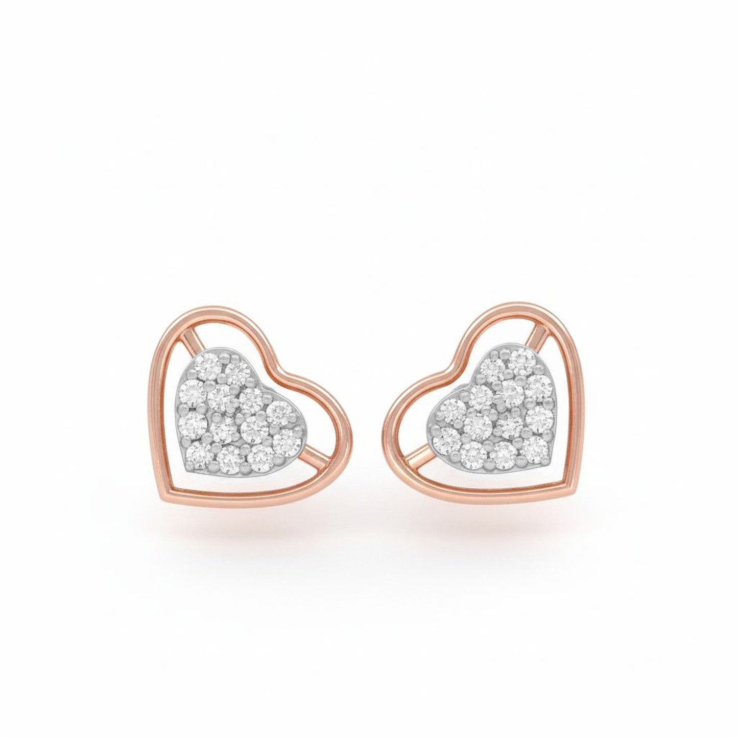 Elegant 925 Silver CVD Diamond Earrings | Minimal Sparkle Gift Jewelry