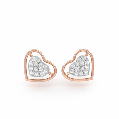 Elegant 925 Silver CVD Diamond Earrings | Minimal Sparkle Gift Jewelry