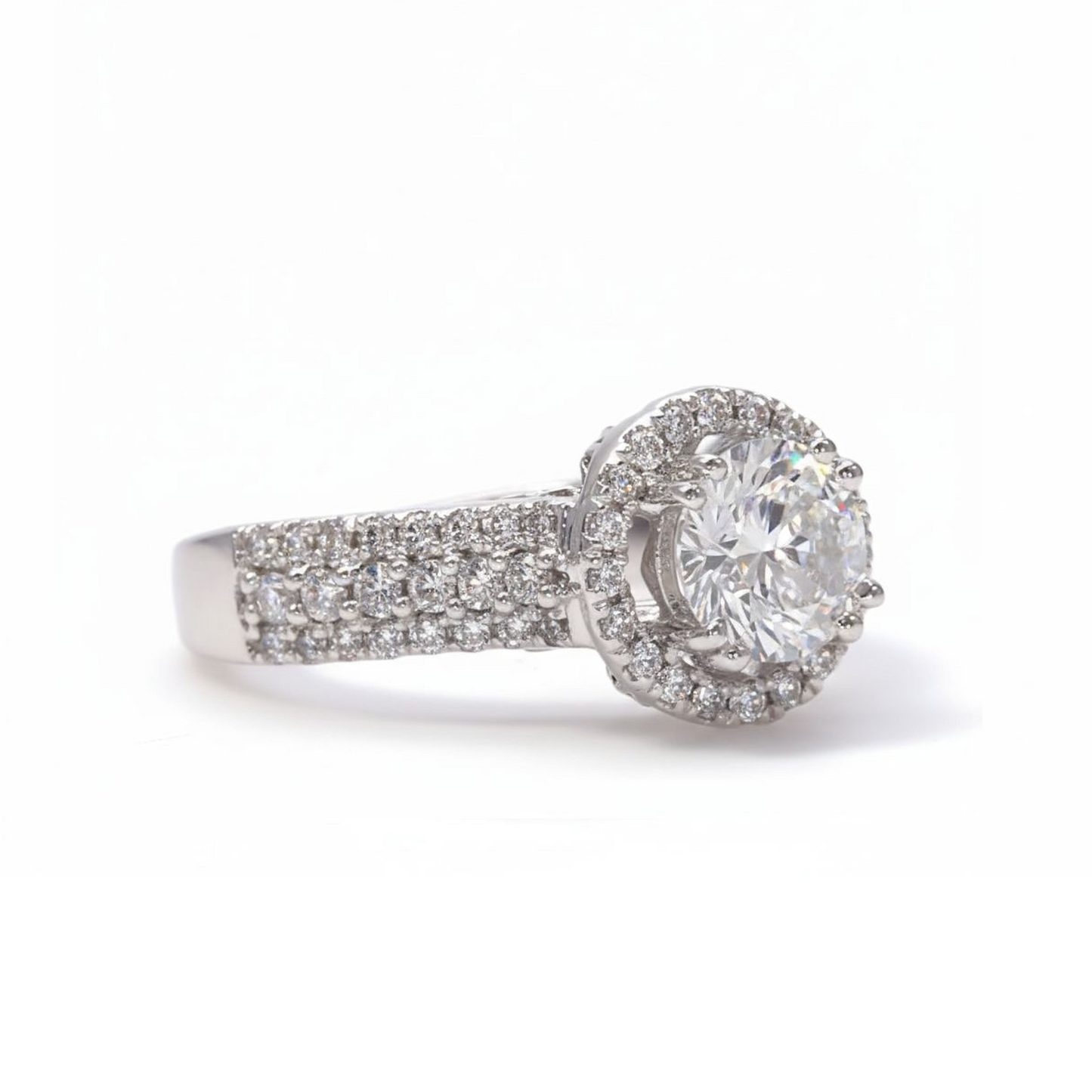 💎 Elegant 925 Silver Diamond Ring | Sparkling Women’s Jewelry ✨