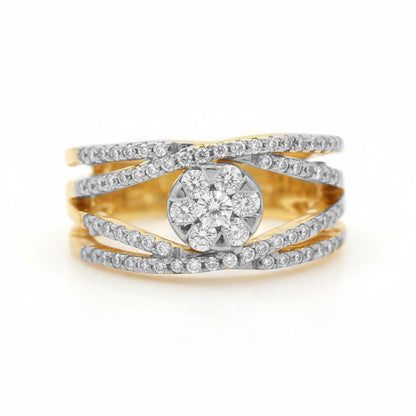 💎 Premium 0.8 Ct Side-Diamond Women’s Ring | 925 Silver | DEF VVS–VS