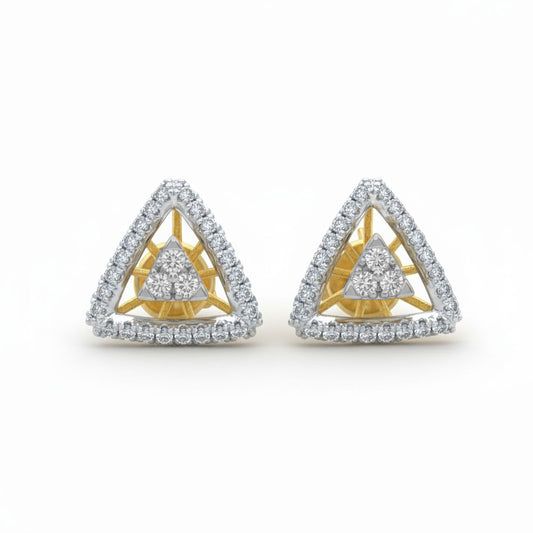 💎 Stylish Sterling Silver Earrings | Brilliant Moissanite-Inspired Shine | Comfortable & Hypoallergenic