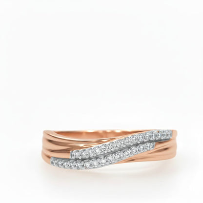 💎 925 Silver 0.3 Ct Side Diamond Ring DEF VVS–VS Quality