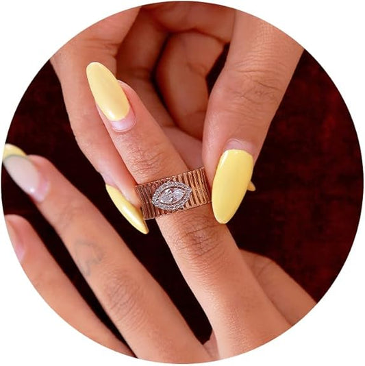 925 Silver Ring Round & Marquise Shape | Elegant & Timeless Design