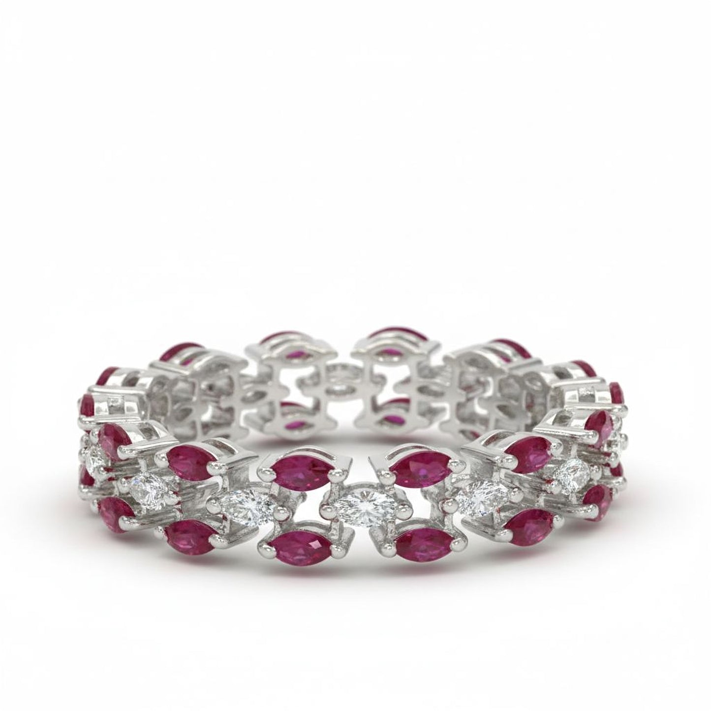 💎 Premium Handmade 925 Silver Ring | 0.56 Ct Side Diamonds | DEF VVS–VS