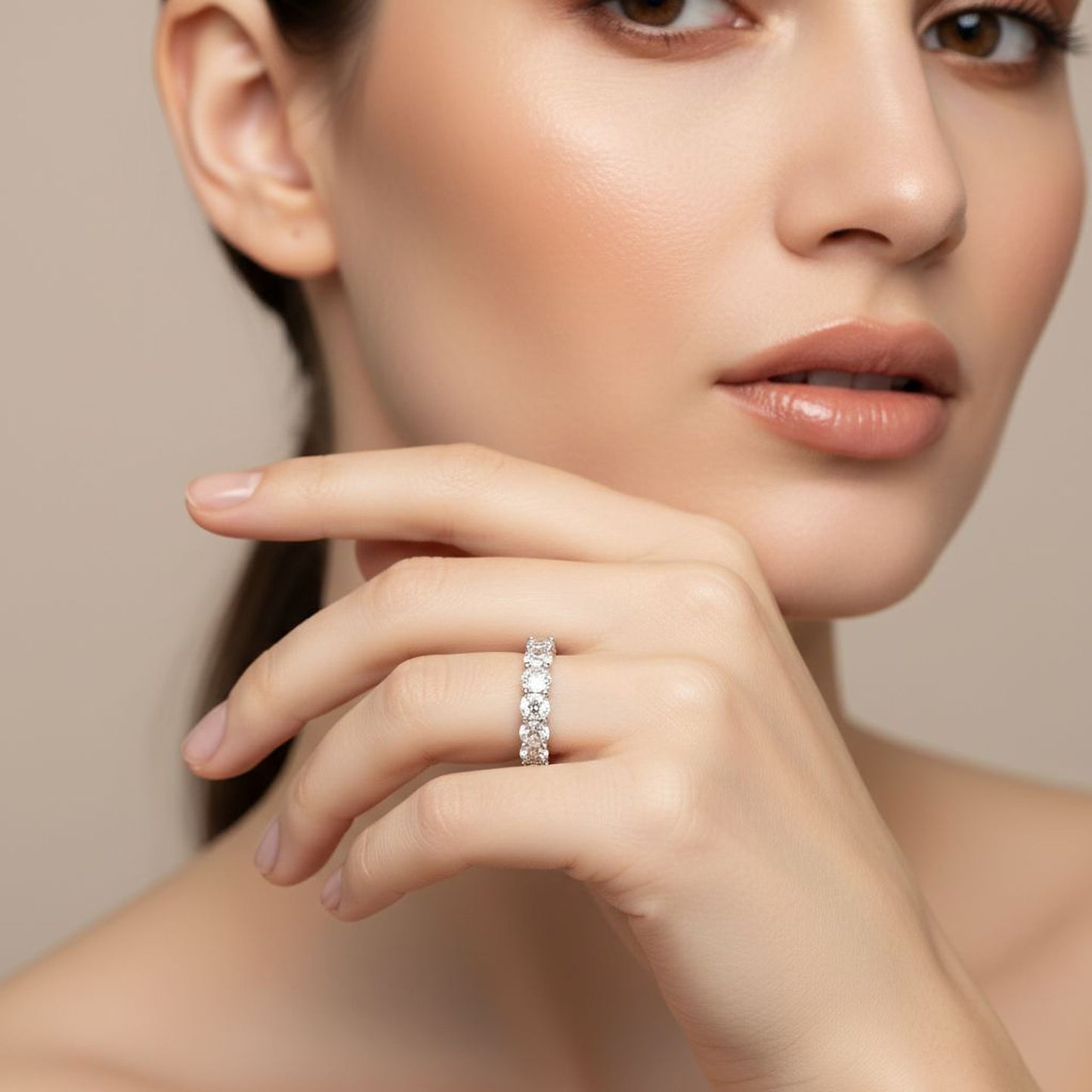 ✨ Premium 925 Silver Diamond Ring | 2.6 Ct Side Diamonds | DEF VVS–VS Certified