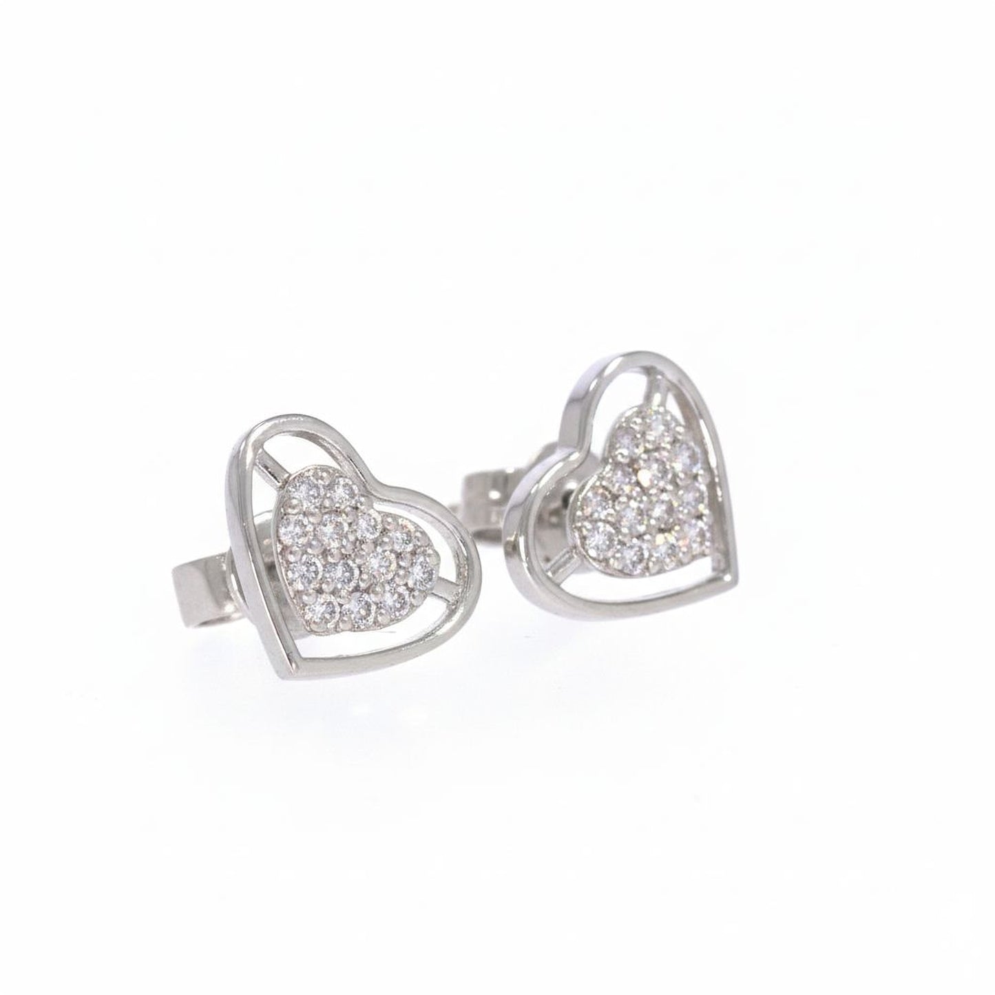 Elegant 925 Silver CVD Diamond Earrings | Minimal Sparkle Gift Jewelry