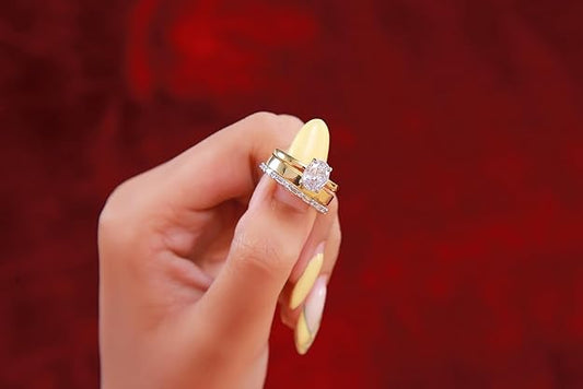 925  Silver Ring  | Round, Oval & Baguette Shape | Elegant & Timeless Design